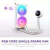 All-in-one liquid CPU cooler NZXT Kraken Plus RGB 240 — 120 mm fans, FDB bearing, white