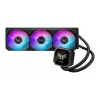 All-in-one liquid cooler ASUS TUF Gaming LC III 360 ARGB LCD — 360 mm radiator, 3x 120 mm fans, Socket AM5/AM4/LGA1700/LGA1200, Black