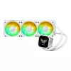 All-in-one liquid cooler ASUS TUF Gaming LC III 360 ARGB LCD White Edition — 360 mm radiator, 3×120 mm PWM fans, LCD display, White