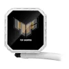All-in-one liquid cooler ASUS TUF Gaming LC III 360 ARGB LCD White Edition — 360 mm radiator, 3×120 mm PWM fans, LCD display, White