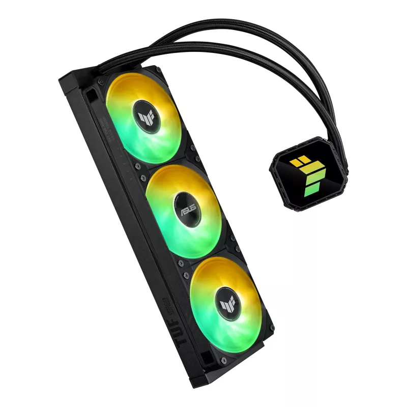 All-in-one liquid cooler ASUS TUF GAMING LC III 360 ARGB — 120 mm fans, supports AM4/LGA1200/LGA1700/AM5, Black