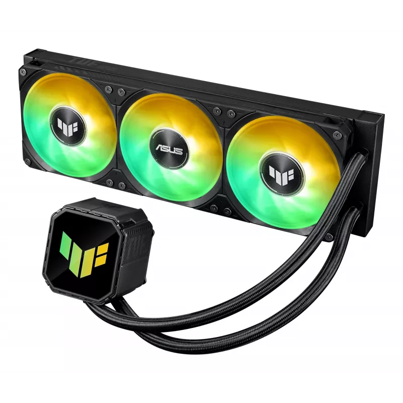 All-in-one liquid cooler ASUS TUF GAMING LC III 360 ARGB — 120 mm fans, supports AM4/LGA1200/LGA1700/AM5, Black