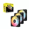 Cooling fan CORSAIR RS120-R ARGB 120mm 3-pack, 120 mm, ARGB lighting, 3 fans