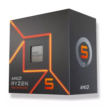 Processor AMD Ryzen 5 7400, Socket AM5, 6 cores, 3.3 GHz base / 4.3 GHz boost, 16 MB L3, DDR5, Radeon Graphics