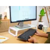 Trust 25351 monitor mount / stand Desk Transparent, White