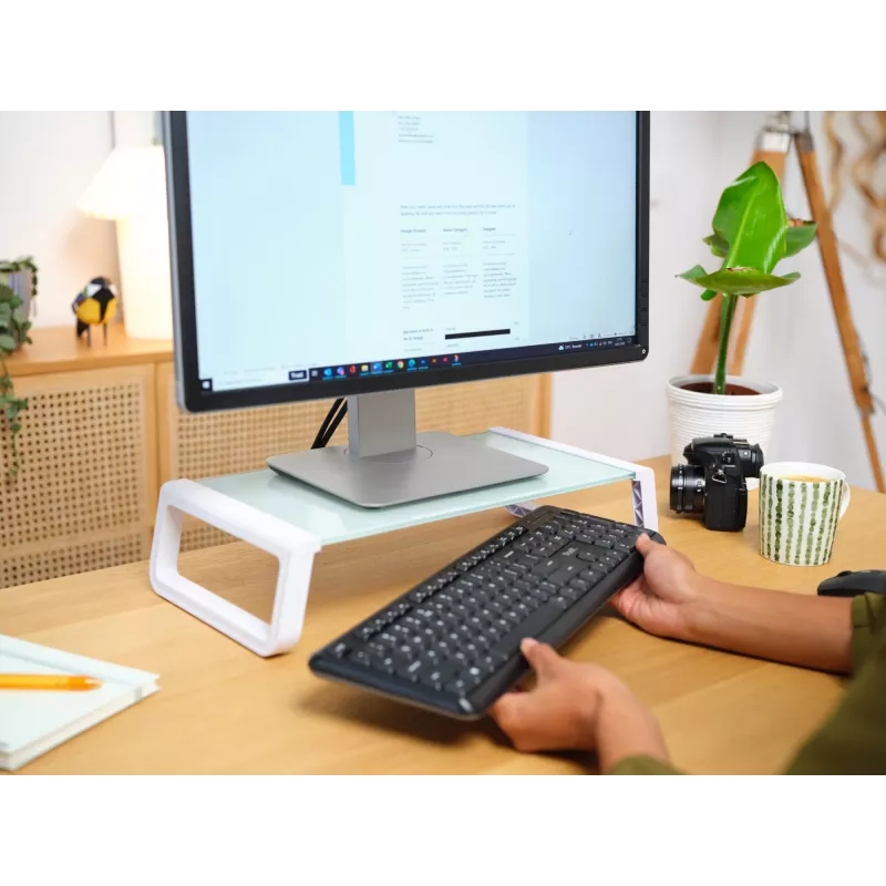 Trust 25351 monitor mount / stand Desk Transparent, White
