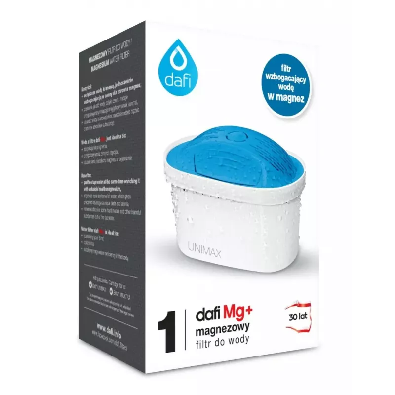 Water filter cartridge Dafi Unimax MG+ — carbon cartridge, 150 L capacity, white, for Dafi Unimax