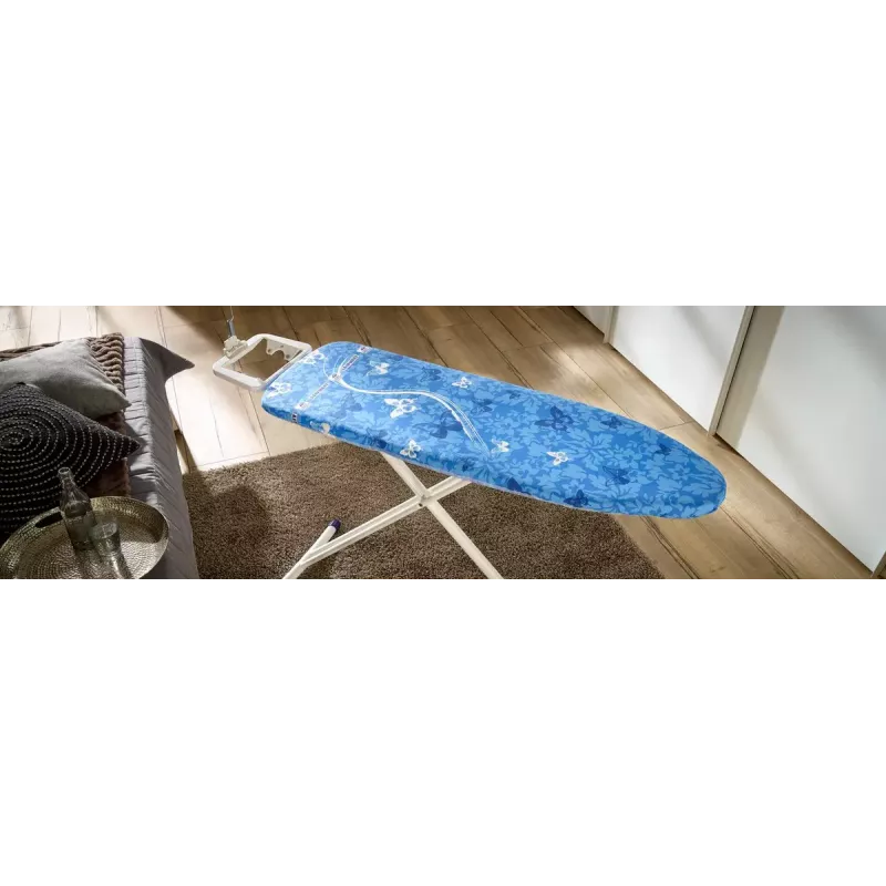 Ironing board padded top cover Leifheit 71606 — cotton/polyester/polyurethane, fits 1250×400 mm, blue