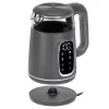 Electric kettle Adler AD 1305 G — 1.7 L, 2200 W, adjustable thermostat, LED display, grey