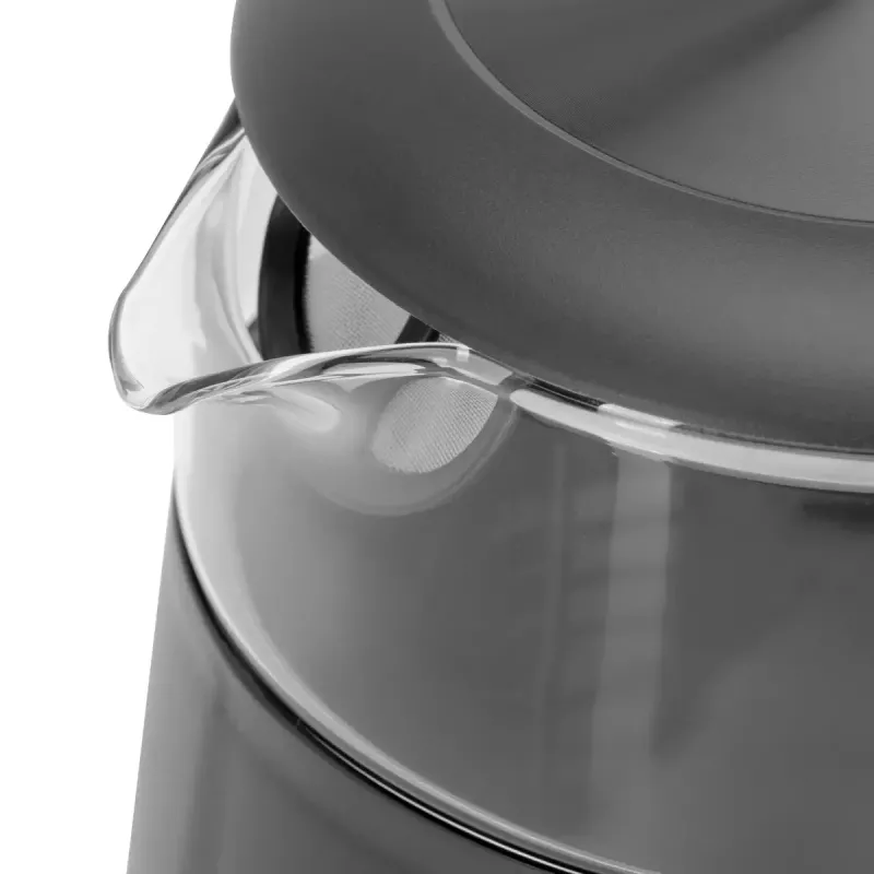 Electric kettle Adler AD 1305 G — 1.7 L, 2200 W, adjustable thermostat, LED display, grey