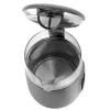 Electric kettle Adler AD 1305 G — 1.7 L, 2200 W, adjustable thermostat, LED display, grey