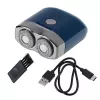 Rotation shaver Adler AD 2937, 2 rotary heads, rechargeable Li-Ion 250 mAh, washable, cordless, blue