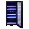 Thermoelectric wine cooler Adler AD 8080, freestanding black, 24 bottles, 2 zones, 60 L, touch control