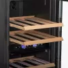 Thermoelectric wine cooler Adler AD 8080, freestanding black, 24 bottles, 2 zones, 60 L, touch control