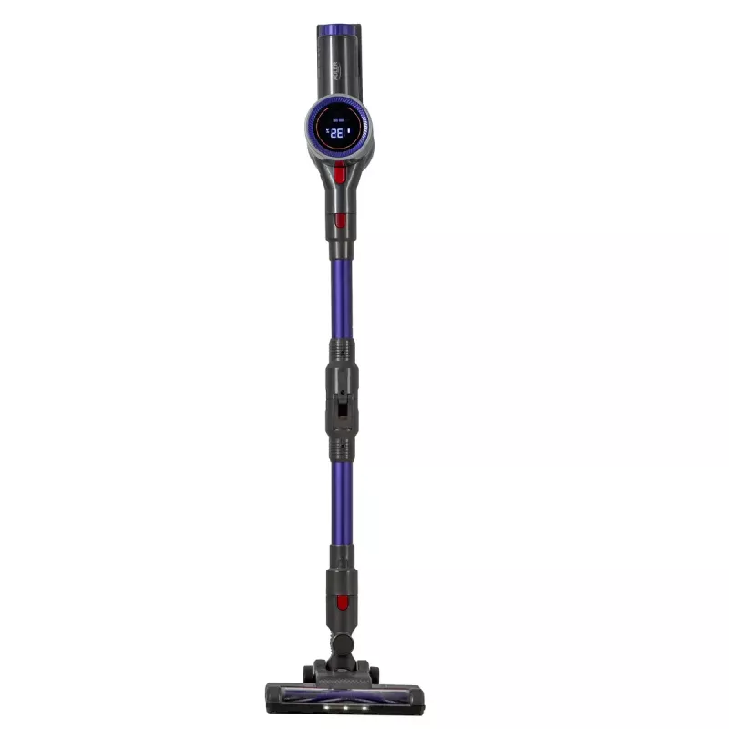 Adler AD 7061 cordless upright vacuum cleaner, allergy-friendly, black/blue