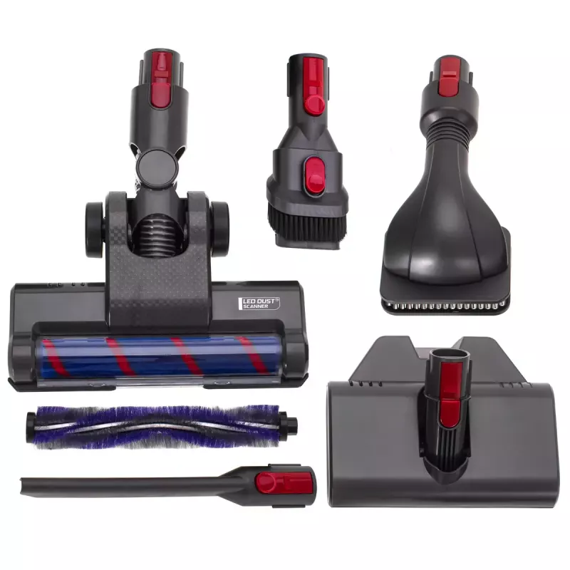 Adler AD 7061 cordless upright vacuum cleaner, allergy-friendly, black/blue