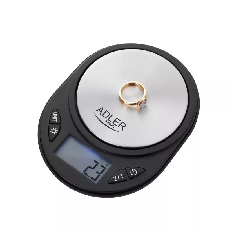 Precision scale Adler AD 3162 — 750 g capacity, 0.1 g accuracy, black
