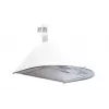 Wall-mounted cooker hood AKPO WK-5 Rondo Turbo 60 — 600 mm, 100 W motor, 207 m³/h, aluminium grease filter, stainless steel housing