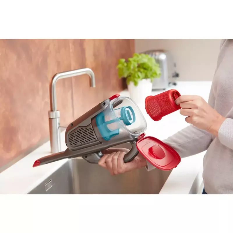 Handheld vacuum Black & Decker BHHV315J — 12V cordless, 20 AW suction, 0.7 L bagless, 16 min runtime