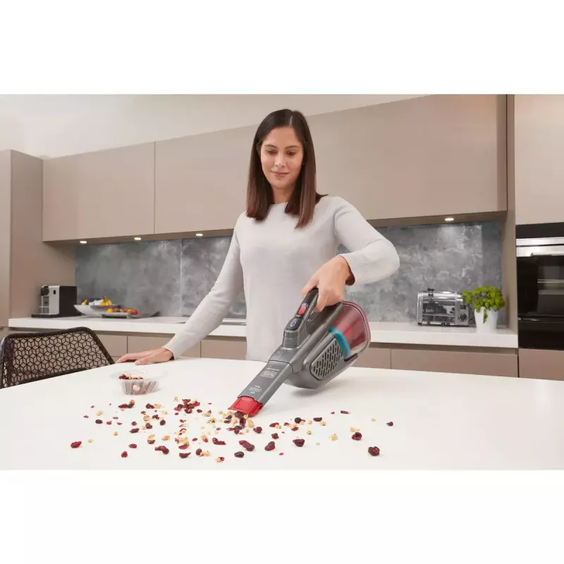 Handheld vacuum Black & Decker BHHV315J — 12V cordless, 20 AW suction, 0.7 L bagless, 16 min runtime