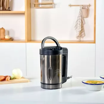 Electric soup maker Black & Decker BXSM1000E 1.6 L, 1,040 W, stainless steel, 6 programs, touch control, blending, safety lock