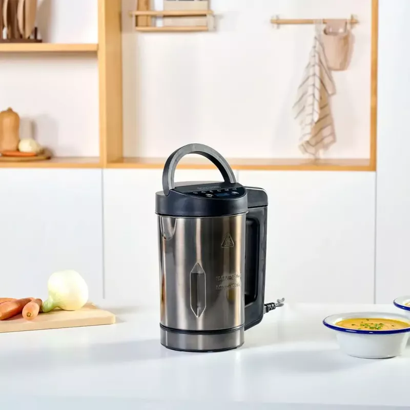Electric soup maker Black & Decker BXSM1000E 1.6 L, 1,040 W, stainless steel, 6 programs, touch control, blending, safety lock