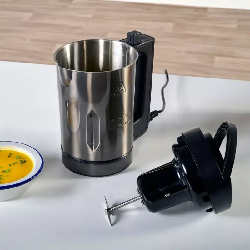 Electric soup maker Black & Decker BXSM1000E 1.6 L, 1,040 W, stainless steel, 6 programs, touch control, blending, safety lock