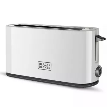 Toaster Black & Decker BXTO1001E 1-slice 1000 W White, 7 browning levels, long slot