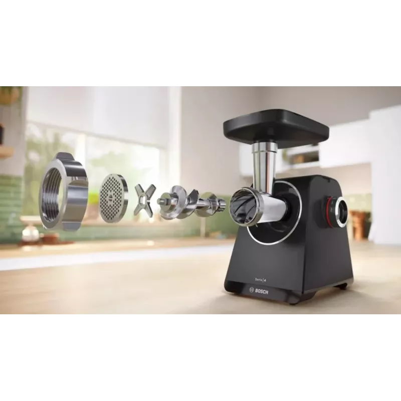 Bosch Serie 4 MFWS440B mincer 1900 W Black, Silver