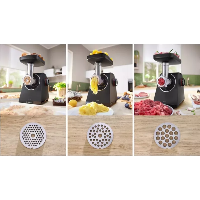 Bosch Serie 4 MFWS440B mincer 1900 W Black, Silver