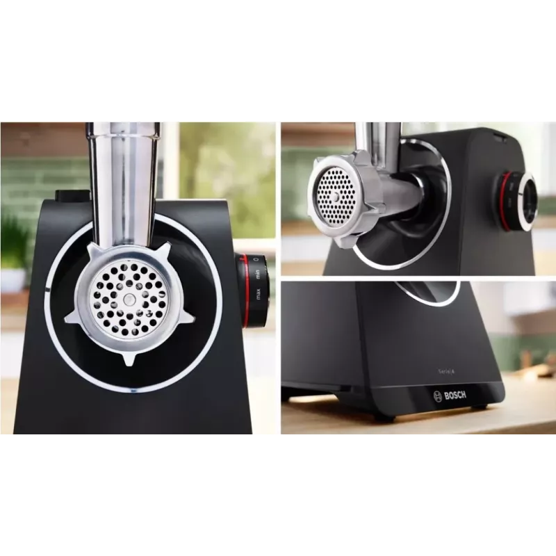 Bosch Serie 4 MFWS440B mincer 1900 W Black, Silver