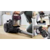 Cylinder vacuum Bosch BGC05AAA1 — 700 W, 1.5 L bagless, HEPA 12, telescopic stainless steel tube, 9 m radius, grey