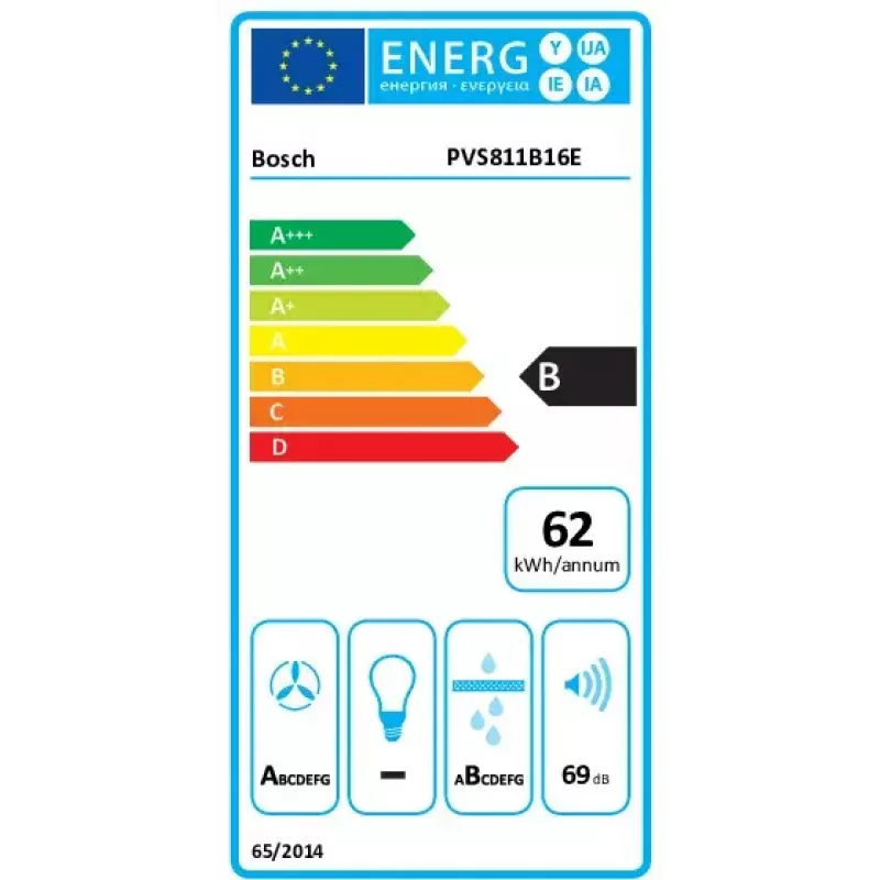 Induction hob Bosch Serie 4 PVS811B16E, 80 cm, 4-zone touch control, frameless, black
