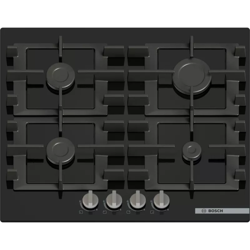 Bosch Serie 4 PNP6B6K40 hob Black Built-in 60 cm Gas 4 zone(s)