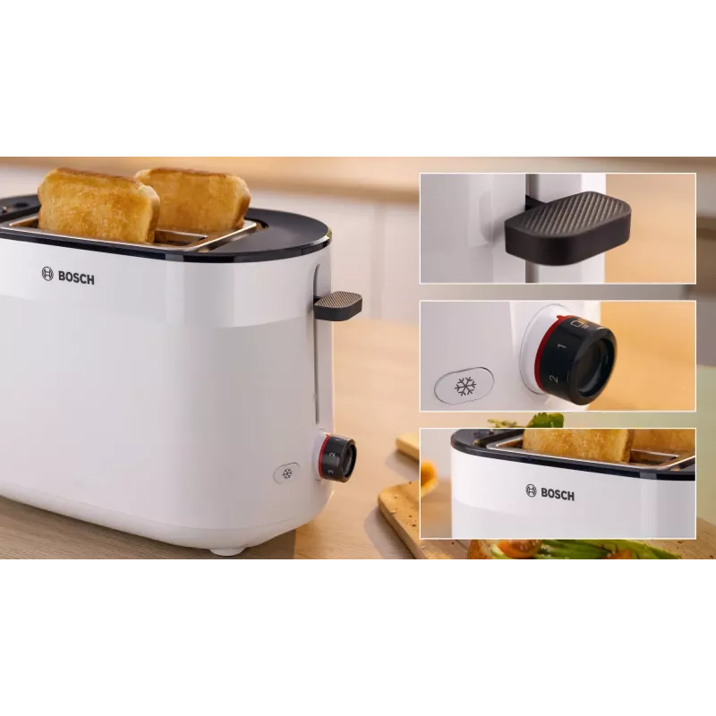 Bosch TAT2M121 toaster 6 2 slice(s) 950 W White