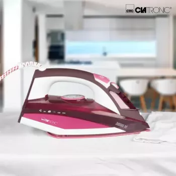 Steam iron CLATRONIC DB 3705 2600 W, ceramic soleplate, 0.38 L detachable tank, anti-calc, vertical steam