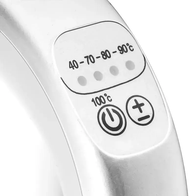Electric kettle Eldom C510B 1.7 L 2200 W White — glass and plastic housing, button lid, cordless 360° base