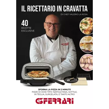 Countertop electric pizza oven G3FERRARI G1018600 PRONTO PIZZA — 1700 W, stone cooking surface, max 420°C, fits Ø32 cm pizza