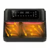 Hot air fryer Girmi FG26, double-basket countertop fryer, 9 L total (5.5 L + 3.5 L), 2400 W, 10 programs, up to 200 °C