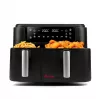 Hot air fryer Girmi FG26, double-basket countertop fryer, 9 L total (5.5 L + 3.5 L), 2400 W, 10 programs, up to 200 °C