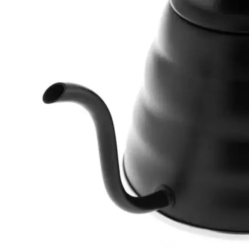 Electric kettle HARIO 1.2 L (practical 800 ml), stainless steel, induction-compatible, black