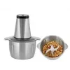 Electric chopper HEINRICH'S HMZ 8849 — 2 L, 500 W, ice crushing, vegetable and fruit cutter, grey