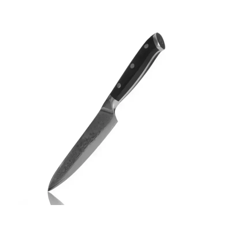 Universal knife KOHERSEN Elegance Ebony Wood, Damascus blade 12.7 cm, 243 mm overall, 127 g