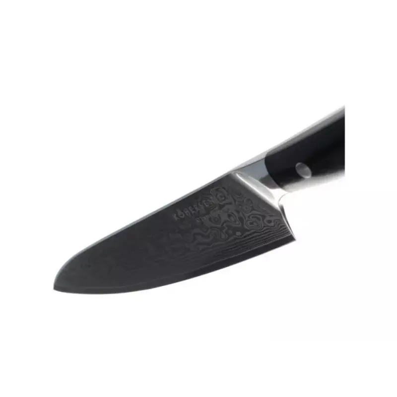 Universal knife KOHERSEN Elegance Ebony Wood, Damascus blade 12.7 cm, 243 mm overall, 127 g