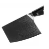 Cleaver KOHERSEN Elegance Ebony Wood Damascus steel cleaver 16.5 cm, 60 HRC, 13 cm handle, 335 g