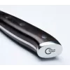 Cleaver KOHERSEN Elegance Ebony Wood Damascus steel cleaver 16.5 cm, 60 HRC, 13 cm handle, 335 g