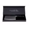 Cleaver KOHERSEN Elegance Ebony Wood Damascus steel cleaver 16.5 cm, 60 HRC, 13 cm handle, 335 g