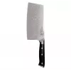 Cleaver KOHERSEN Elegance Ebony Wood Damascus steel cleaver 16.5 cm, 60 HRC, 13 cm handle, 335 g
