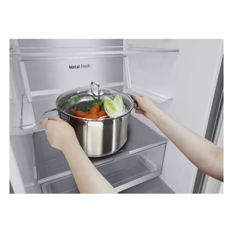 LG GBV7280DPY.APYQEUR fridge-freezer Freestanding 387 L Silver