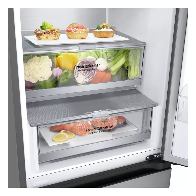 LG GBV7280DPY.APYQEUR fridge-freezer Freestanding 387 L Silver